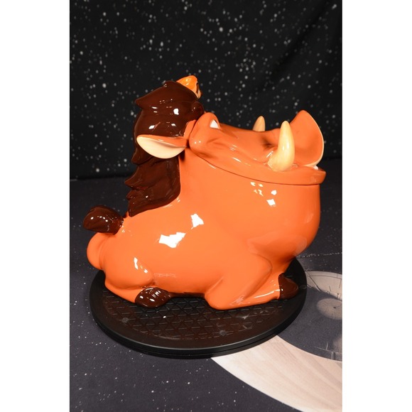 RARE Disney Auctions Pumbaa & Timon Limited Edition 350 Made Cookie Jar BOX - Picture 4 of 10